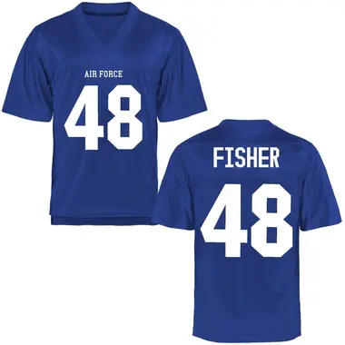 Royal Blue Luke Fisher Men's Air Force Falcons Football College Jersey - Game