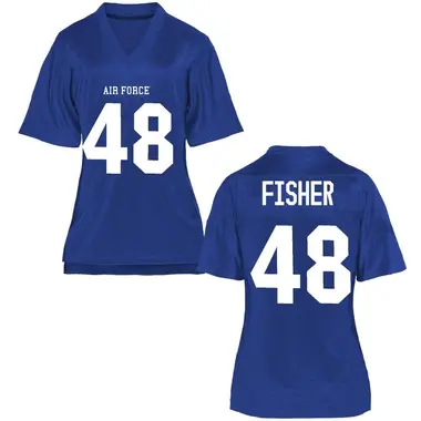 Royal Blue Luke Fisher Women's Air Force Falcons Football College Jersey - Replica